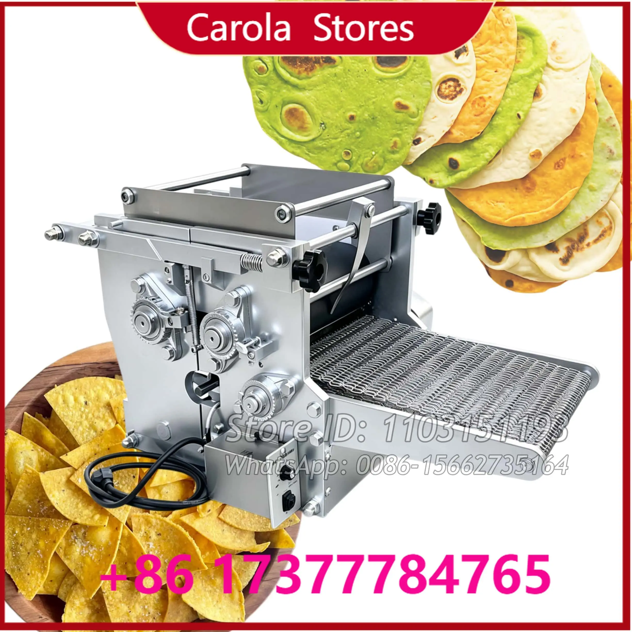 Full Automatic Commercial Tortilla Machine for Corn and Flour Tortillas Chapati Pita Bread Production Taco and Roti Making