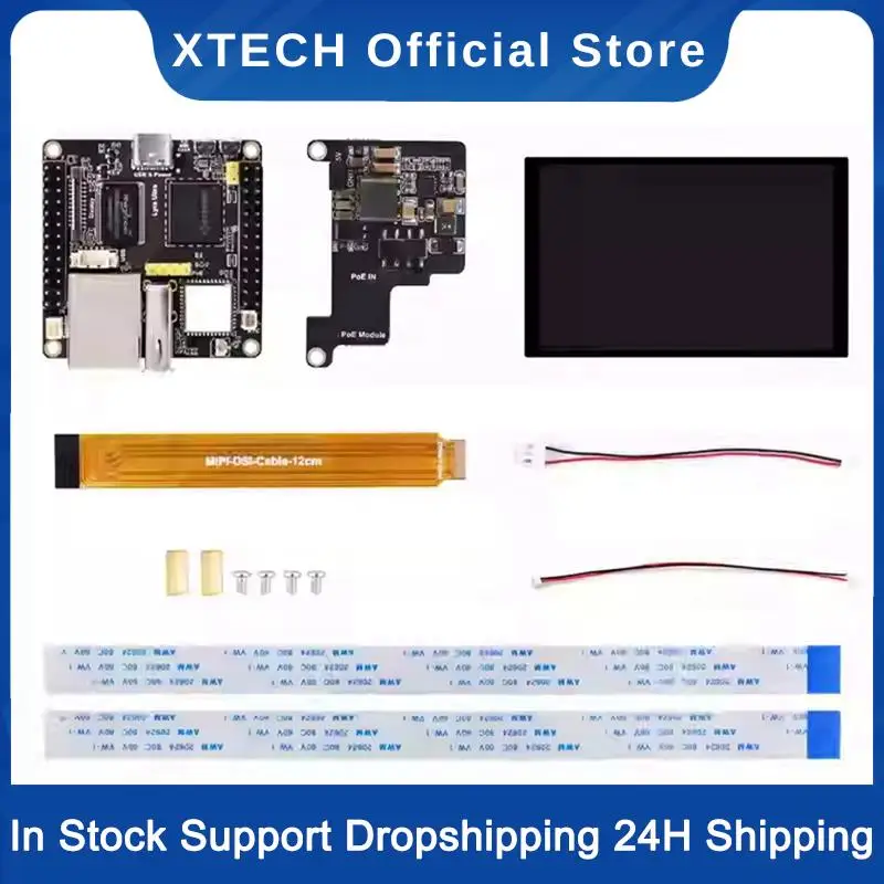 

For Luckfox Lyra Ultra W RK3506B Linux Development Board Onboard 2.4Ghz Wi-Fi6/BLE 5.2 Withpoe Module 10.1Inch Screen