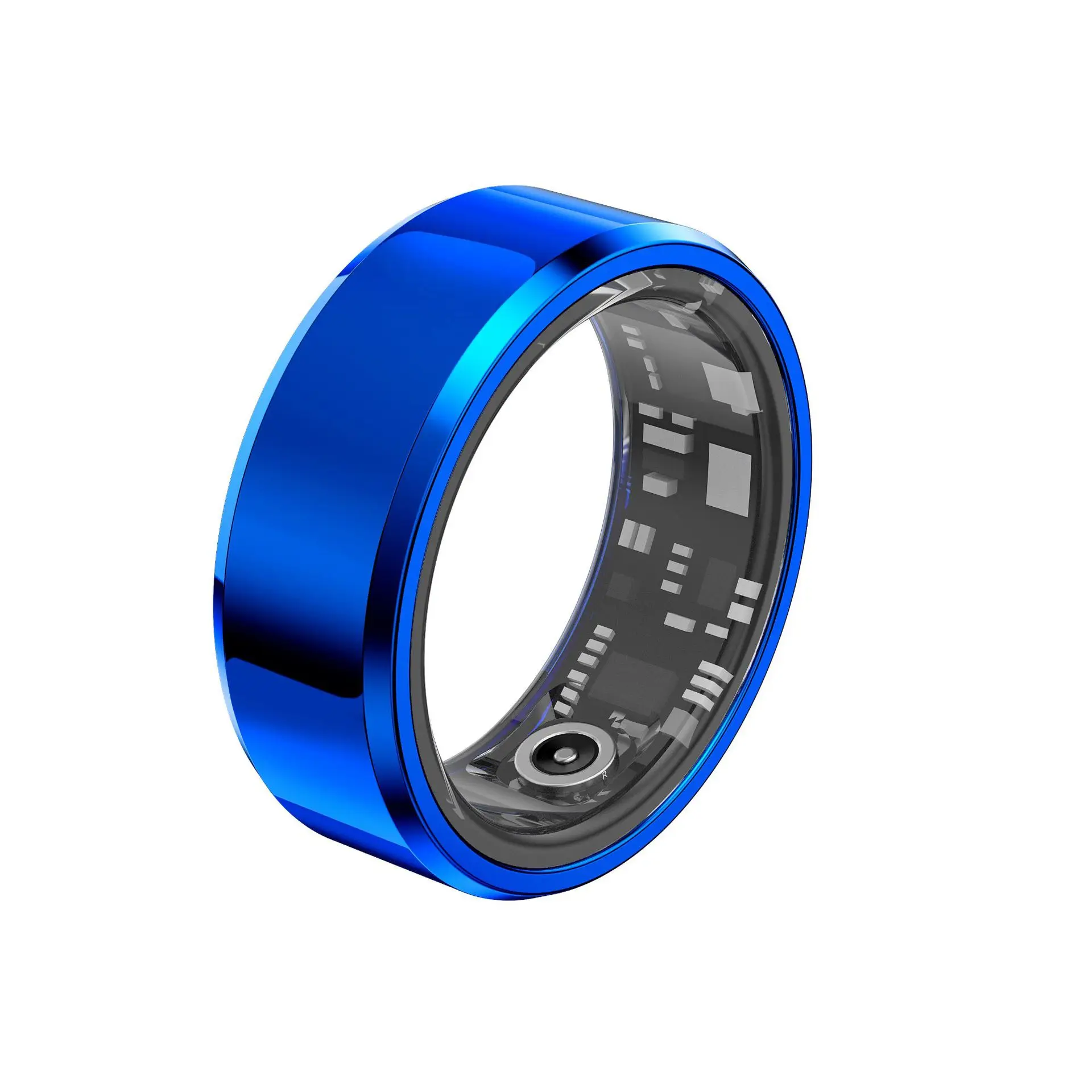 USB Cable Stainless Steel Shell Health Monitoring ring with Heart Rate/Spo2 IP68 Waterproof