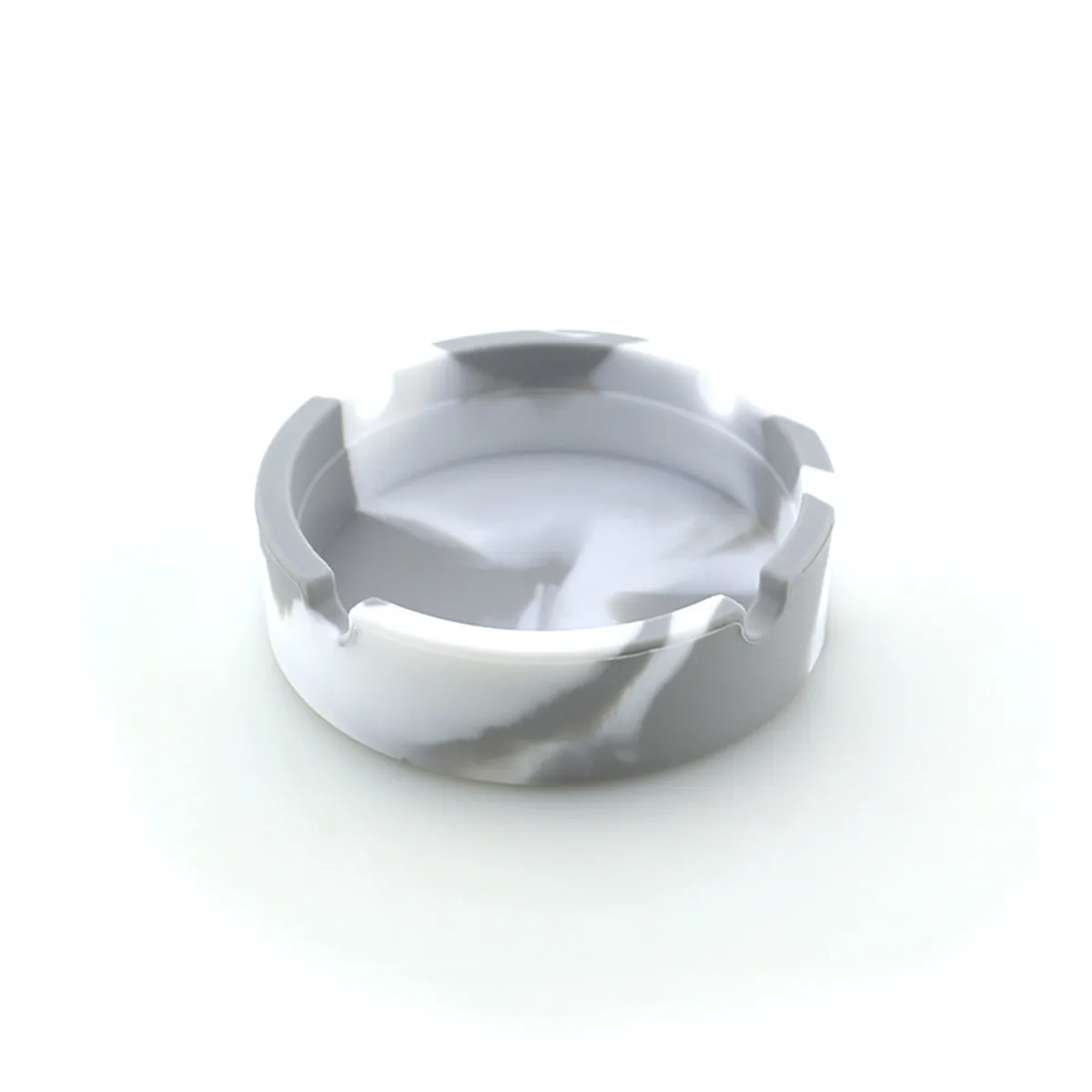 Round Silicone Cigar Ashtray Portable Unbreakable Compact Rest Holder for Home Travel
