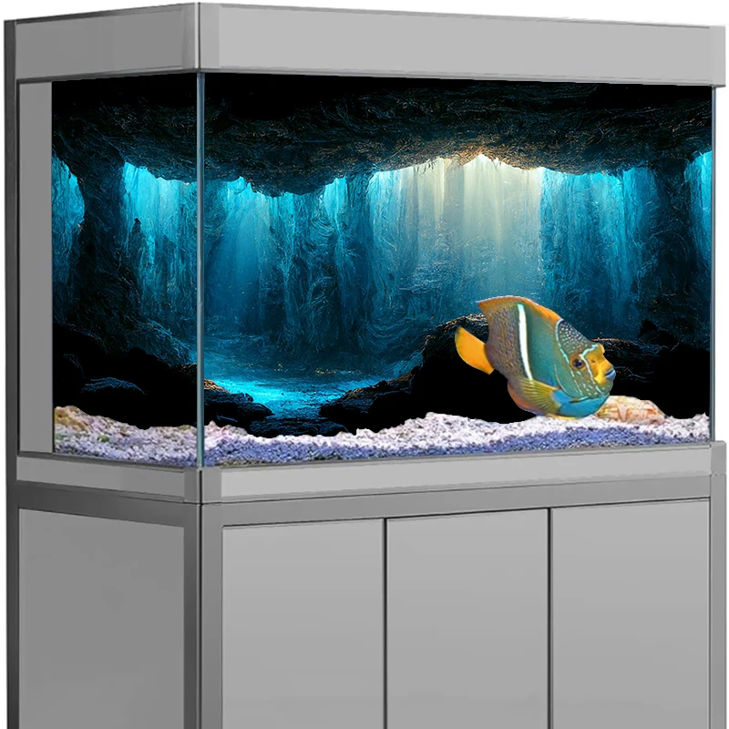 

Fish Tank Decor Aquarium Background Sticker,Cloud HD Printing Wallpaper Fish Tank Backdrop Decorations PVC aquarium accesories