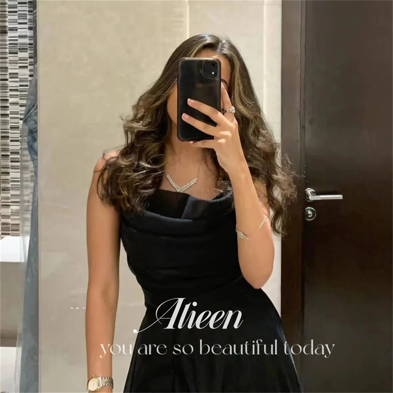 Aileen Strapless Elegant Woman Wedding Party Dress Luxury Evening Dresses 2024 Gala Prom Graduation Luxurious Women's Saudi Long