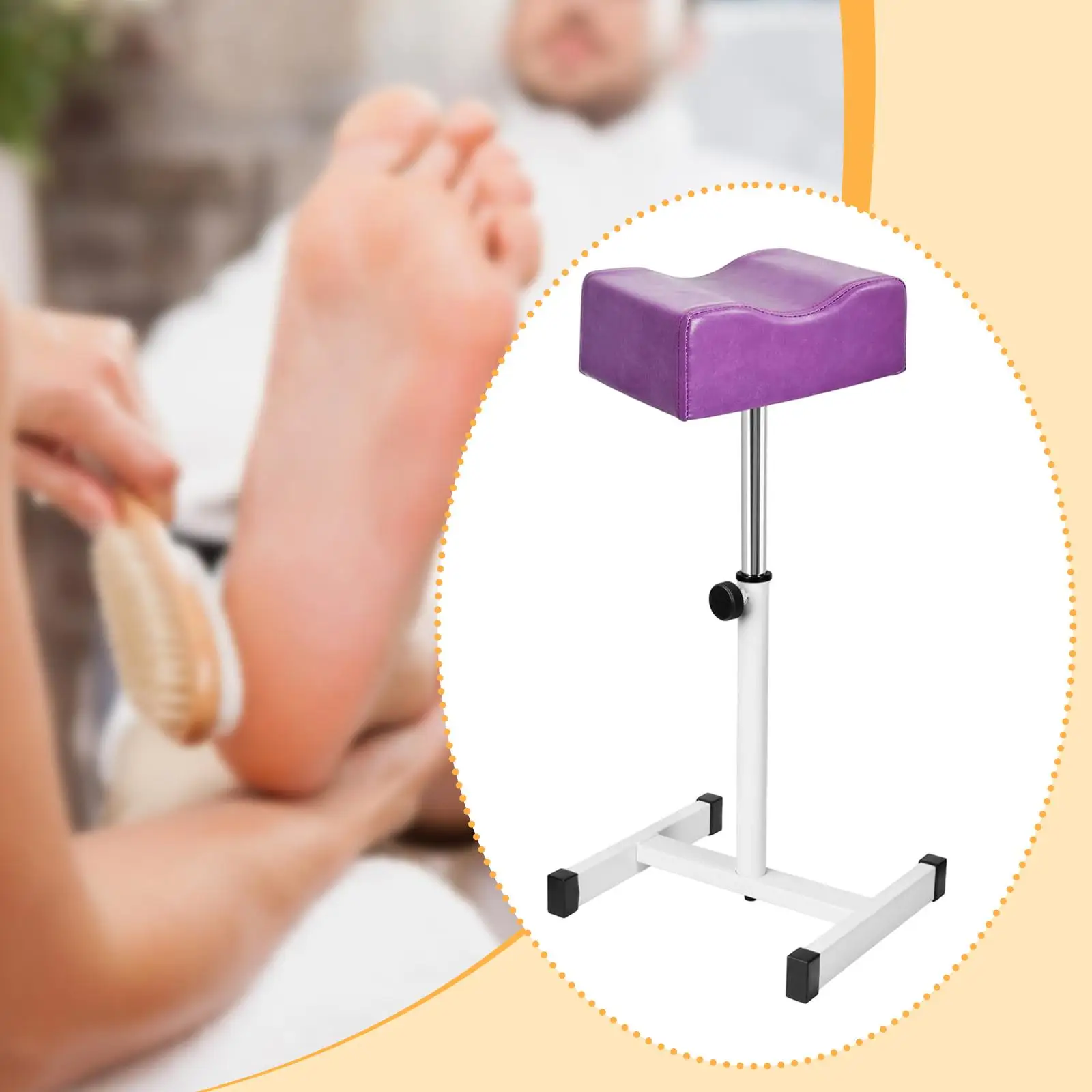 Repose-pieds réglable en hauteur, tabouret de pédicure en métal pour Salon de beauté des ongles, pour Spa, usage domestique