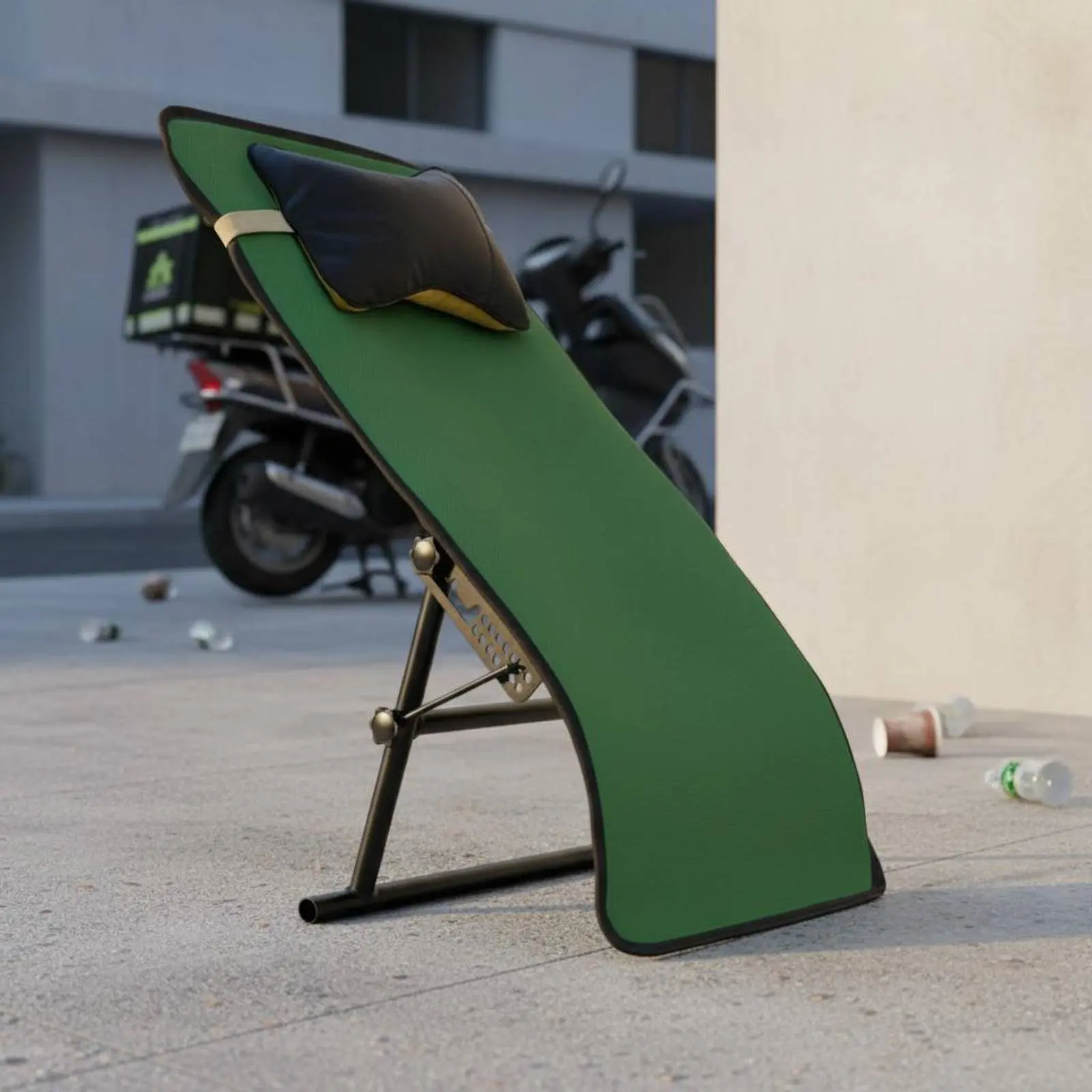 

Folding Backrest Cushion Foldable Design Electric Scooter Back Support Motorbike Lumbar Rest Portable Bike Seat Backrest