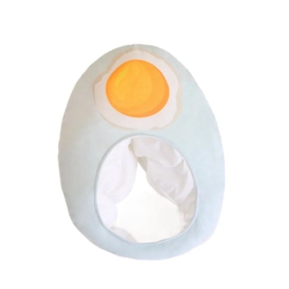 

Novelty Plush Duck Egg Head Cover Funny Unique Plush Head Cover Soft Comfortable Cartoon Head Cover Performance Use