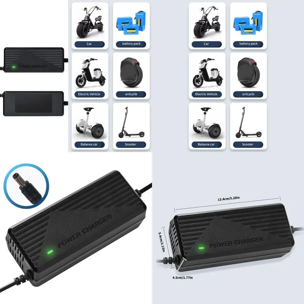 

R6FE Electric Skateboard Special Charging Device Scooter 42V 2A Battery Charging Equipment for Home Use Enduring