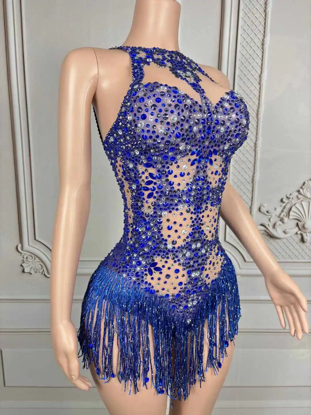 Stroje sceniczne dla kobiet 2025, body z dżetami, rekwizyty do sesji zdjęciowych, kostiumy na pokazy w Las Vegas, kostiumy drag queen.