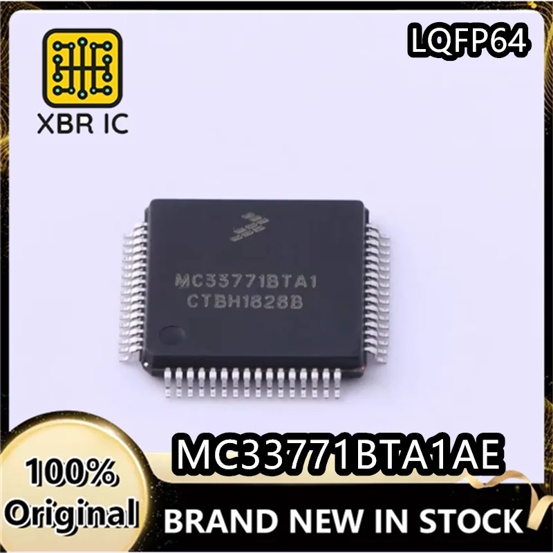 (6/20 Pieces) MC33771BTA1AE MC33771BTA1 LQFP-64 Power Management Chip In Stock Brand New Original and Authentic