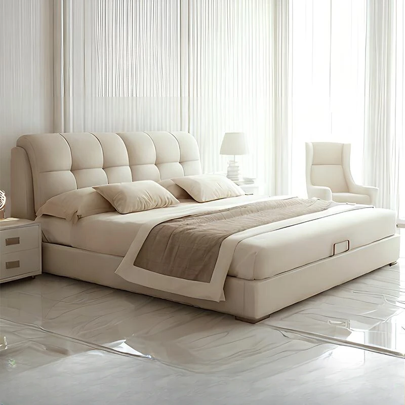 

Princess Frame Bed Nordic European French Cheap Aesthetics Fashionable Bed Comfortable Design Wood Cama Casal Home Furniture