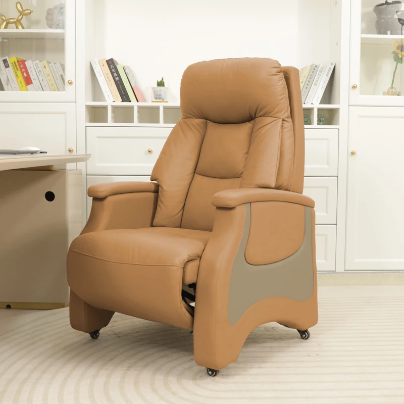 

Neck Support Office Chair Cushion Leather Luxury Recline Office Chair Swivel Fluffy Cadeira Para Computador Room Furniture