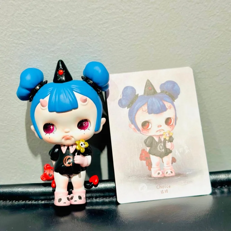 Popmart Blind Box Tinytiny Seria Prologu Urocza Figurka Modna Zabawka Ozdoba na Biurko Kawaii Prezent dla Dziewczyny Model Garage Kit