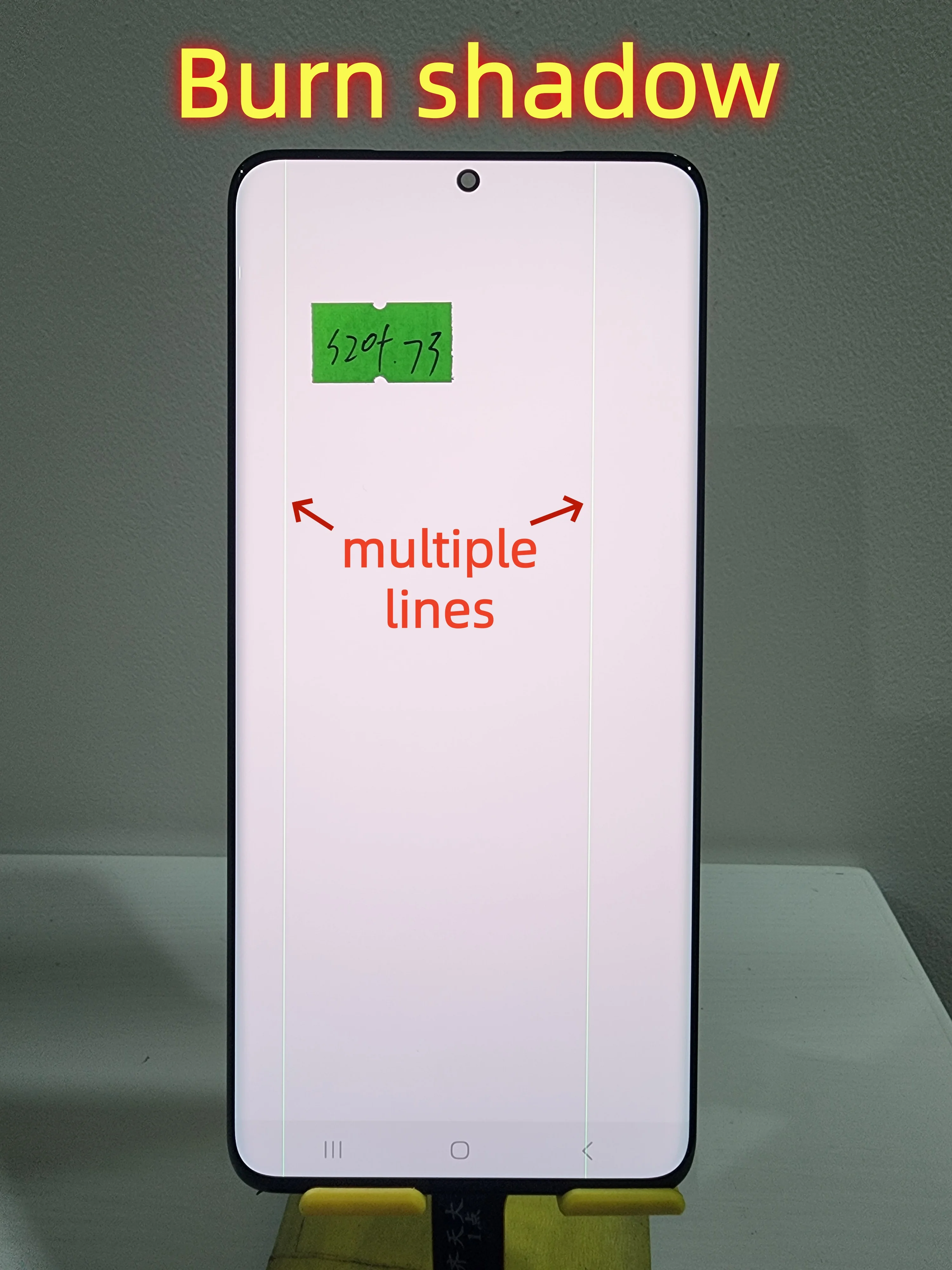 オリジナルamoled-サムスン-galaxy-s20-s20-plus-5g-g985-g985f-g985f-ds-バーンシャドウ-ラインドット-lcdディスプレイ-タッチスクリーンデジタイザー