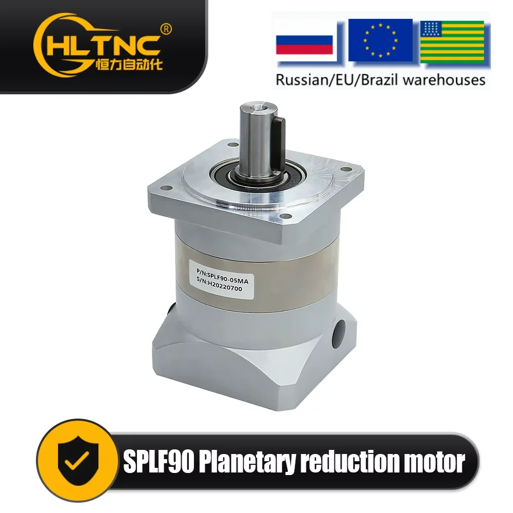 

Planetary Reducer SPLF90 Suitable For 90 Flange Servo Motor 750w Gear Ratio 4 / 5 / 7 / 10 Max 90N.m ≤10 arcmin input 19mm