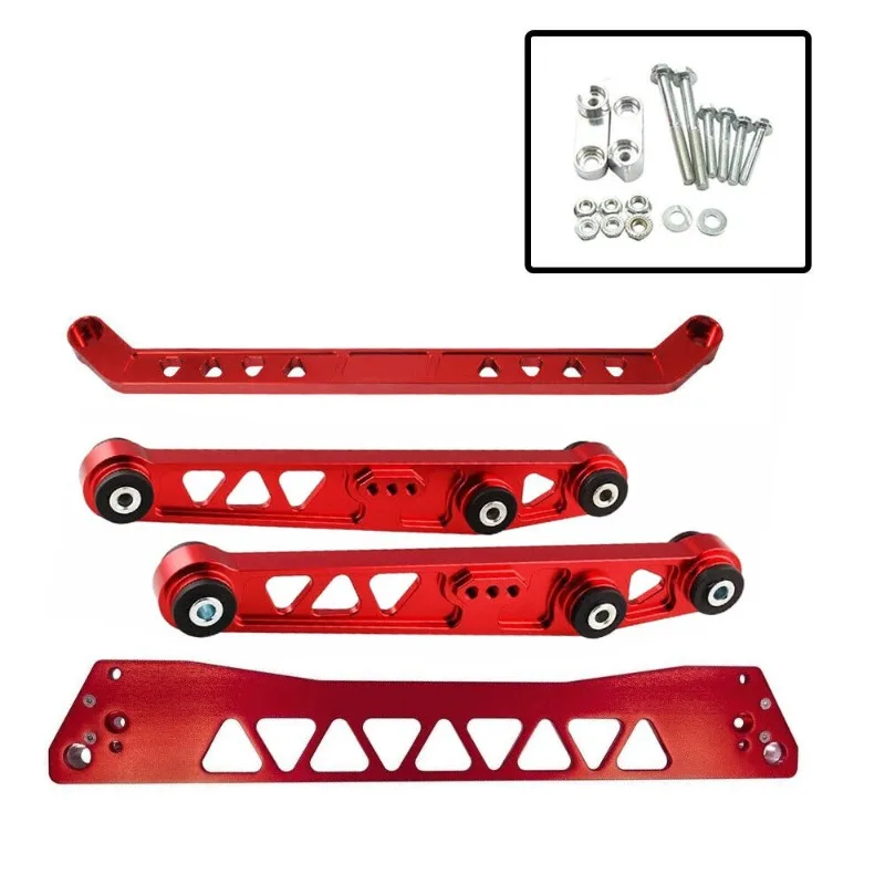 Rear Lower Control Arm Subframe Bracket Brace Tie Rod Compatible with Honda Civic EG 1992-1995 Chassis Modification