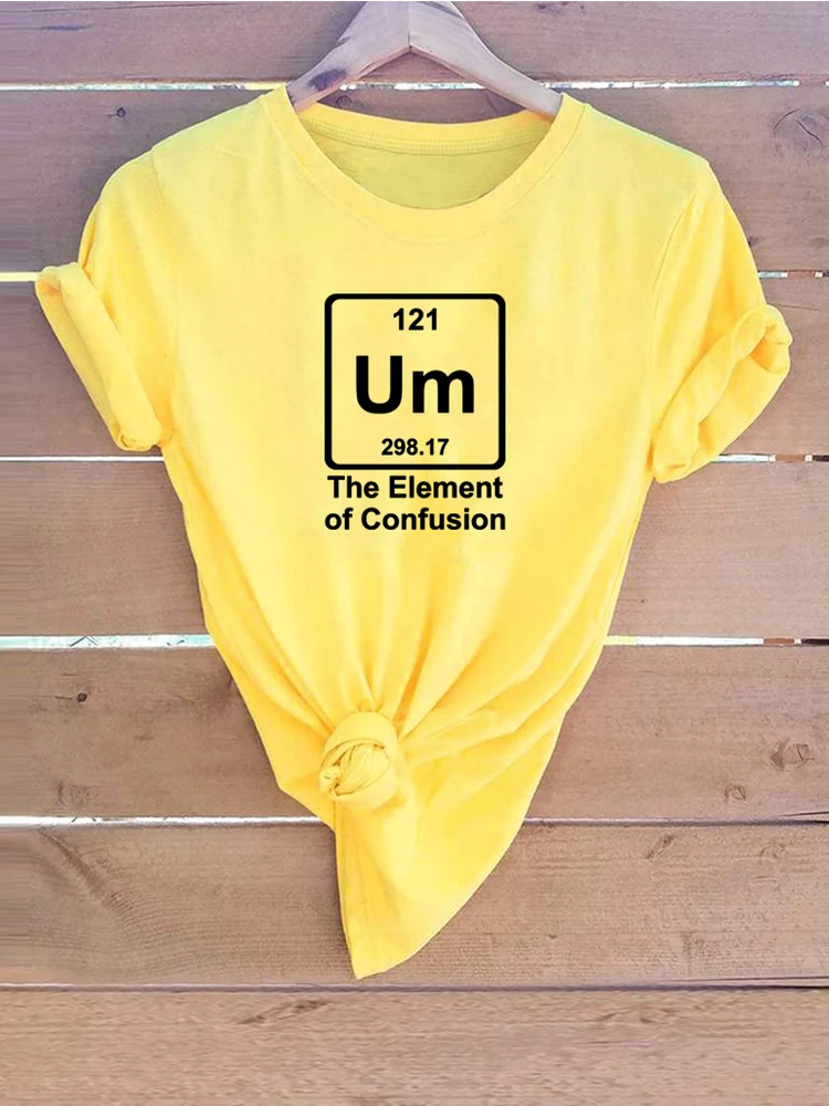 

Футболка Um Element of Confusion Table of Elements Футболки The Element of Um Off The Apparel Рубашка Научные рубашкиЖенская одежда