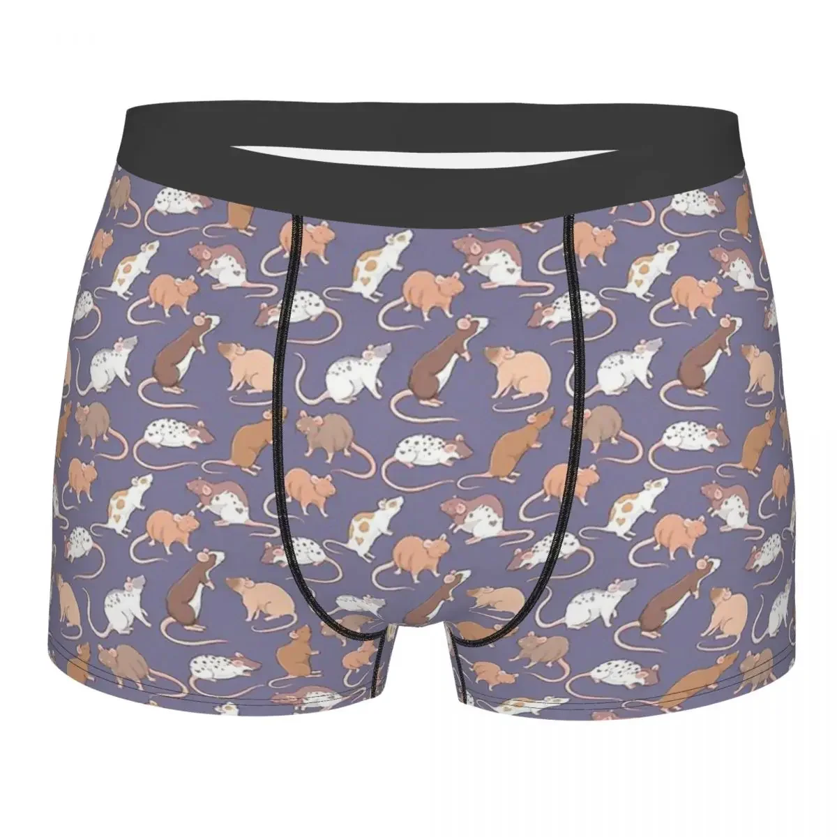 Rattie Rats Against A Slate Whimsicolourart Guinea Pig Cavia Porcellus Underpants Panties Men's Underwear  Shorts Boxer Briefs