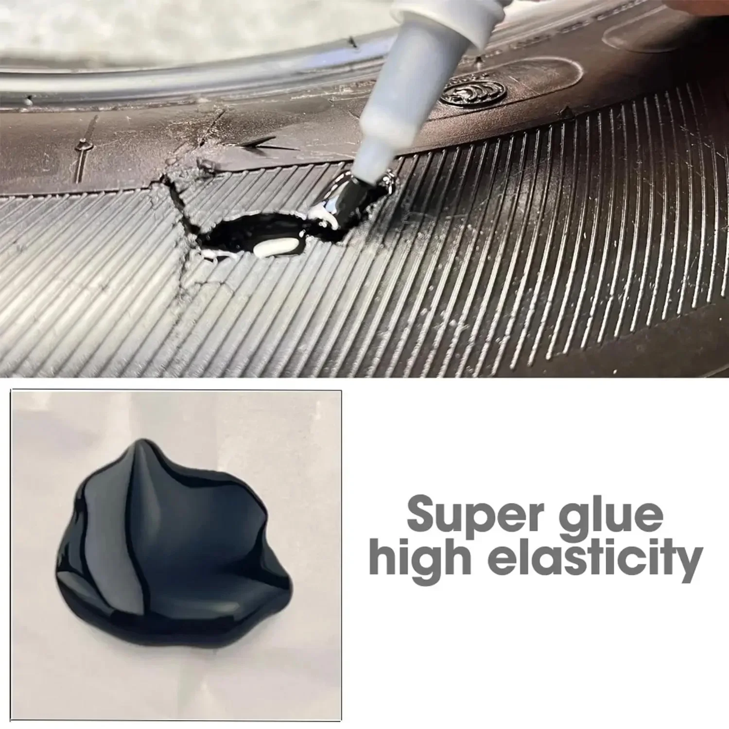 0.7Oz-20G 480 Black Ultra-Fast-Drying Black Cyanoacrylate Plastic Wood Metal Tire Rubber Shoe Tire Liquid Strong Adhesive Repair Glue Includes 1-25 Pieces of Glue Tubes