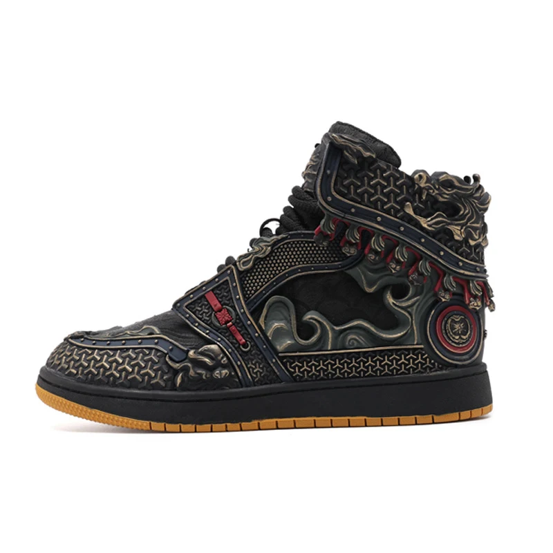 

High Quality Monkey King Wukong Sneakers Plus Size Men's Shoes Original Skate Shoes New Chinese Style National Trend High Top