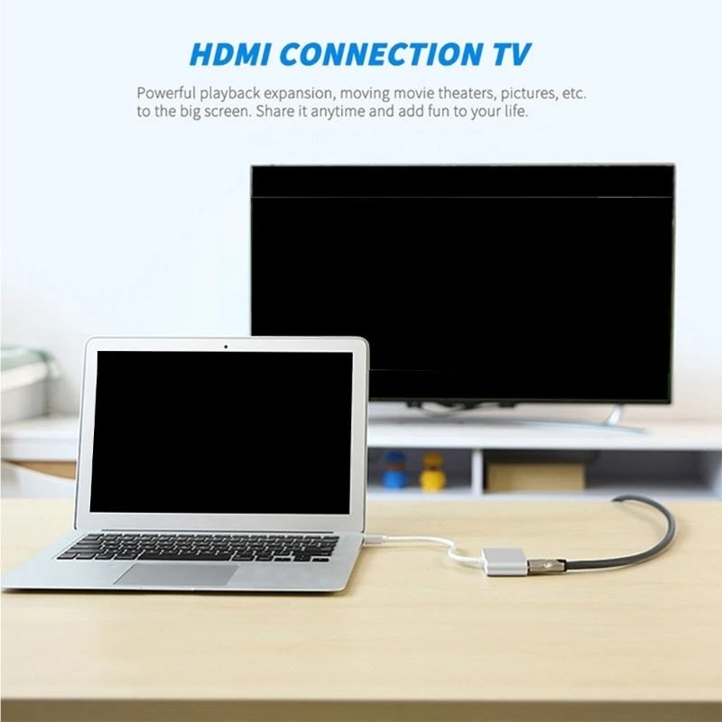 5Asd Portable Mini a HDMIS VGA Adaptador 4K Conchips y diseño reproducción