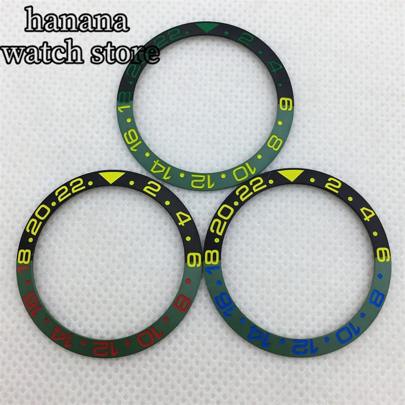 Bligger-メンズケース用セラミックベゼル、38mm、40mm