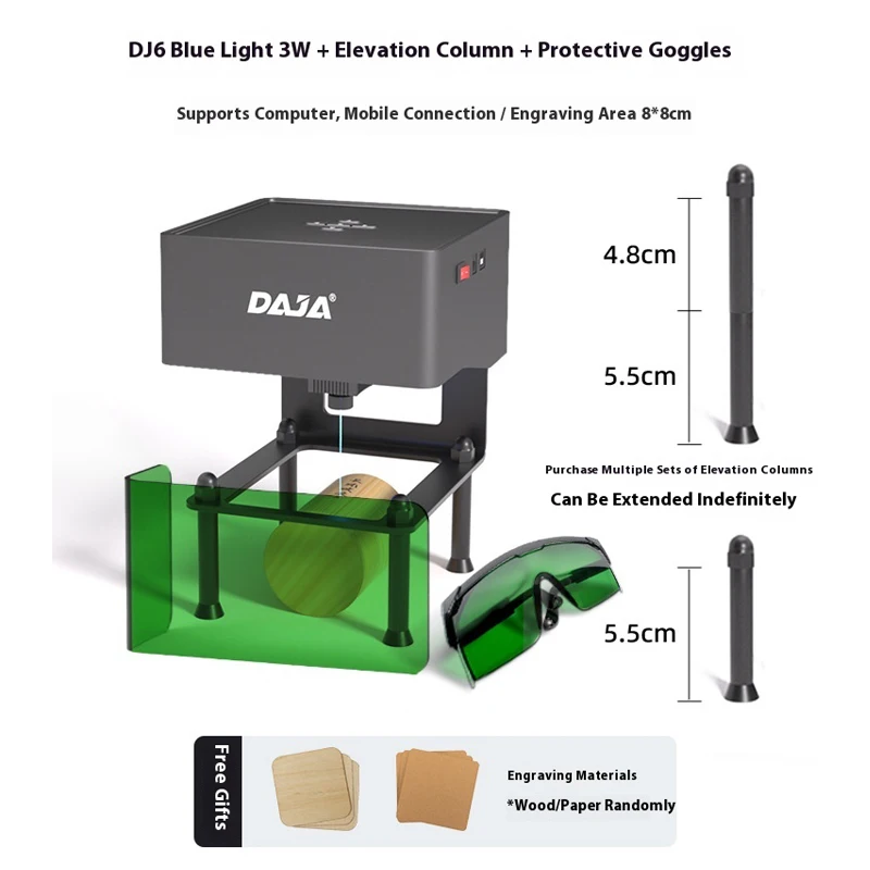 Mini Laser Engraver, Small Portable Marking Machine, Home DIY Mini Engraving Machine, Electric Wood Carving Machine