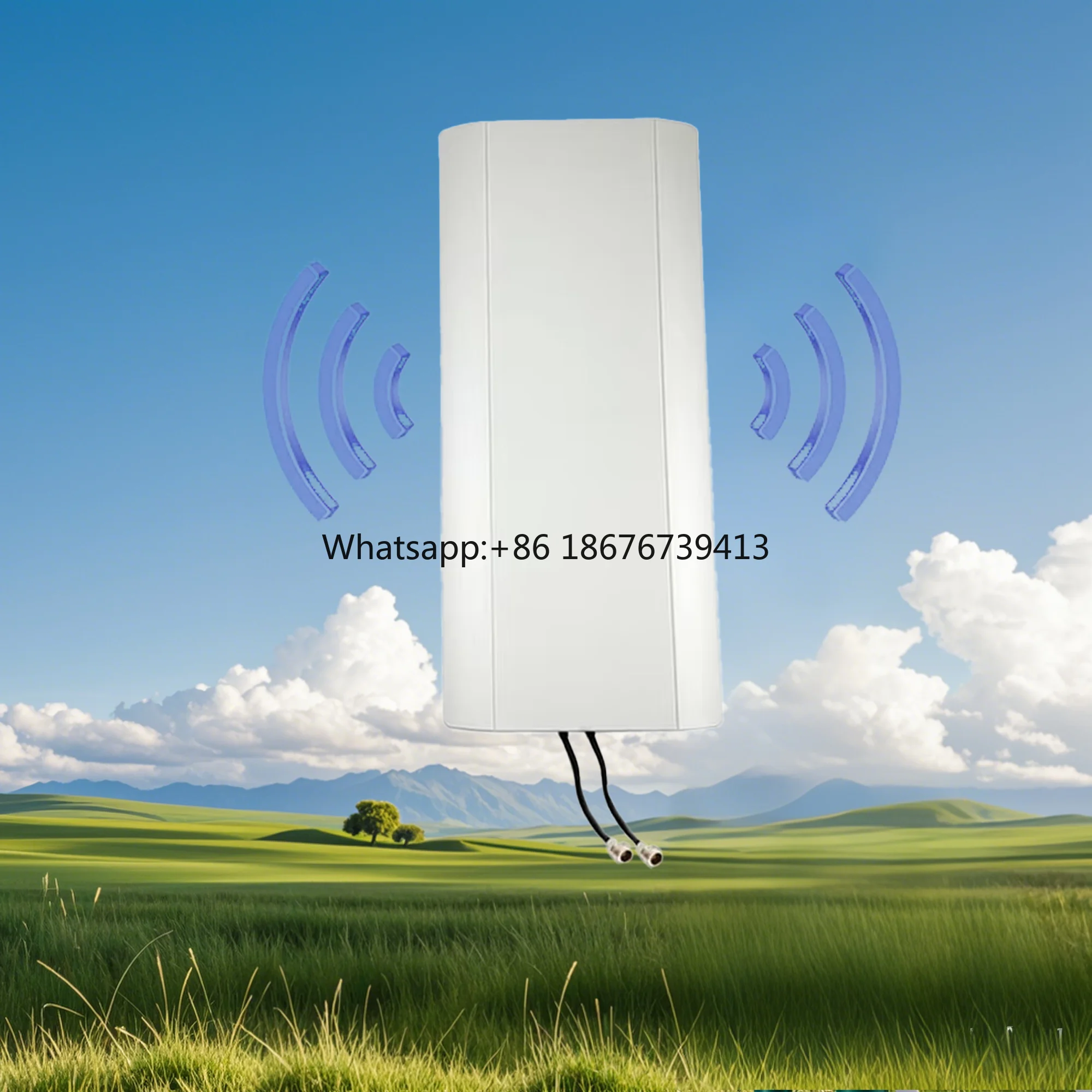 High 5G Outdoor Flat Panel Antenna 698-6000MHz 8dBi High Gain IP67 Waterproof Communication Antenna Omni Directional Antenna
