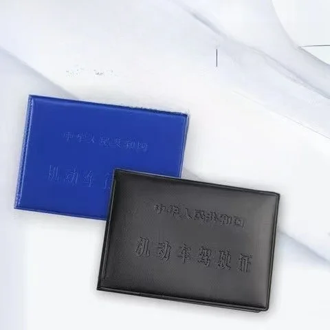 Blue Leather Cover for Driving License And Vehicle Registration Car Documents Holder for Men And Women by Mestercock