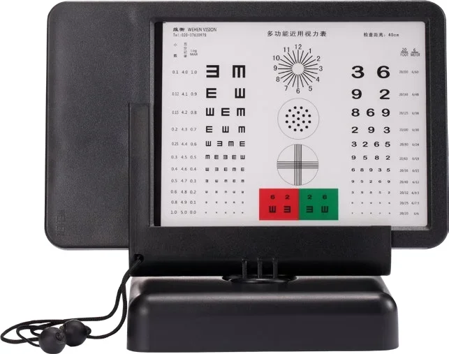 

visual acuity vision eye test chart Ophthalmology led backlight NVC-03 near visual acuity chart