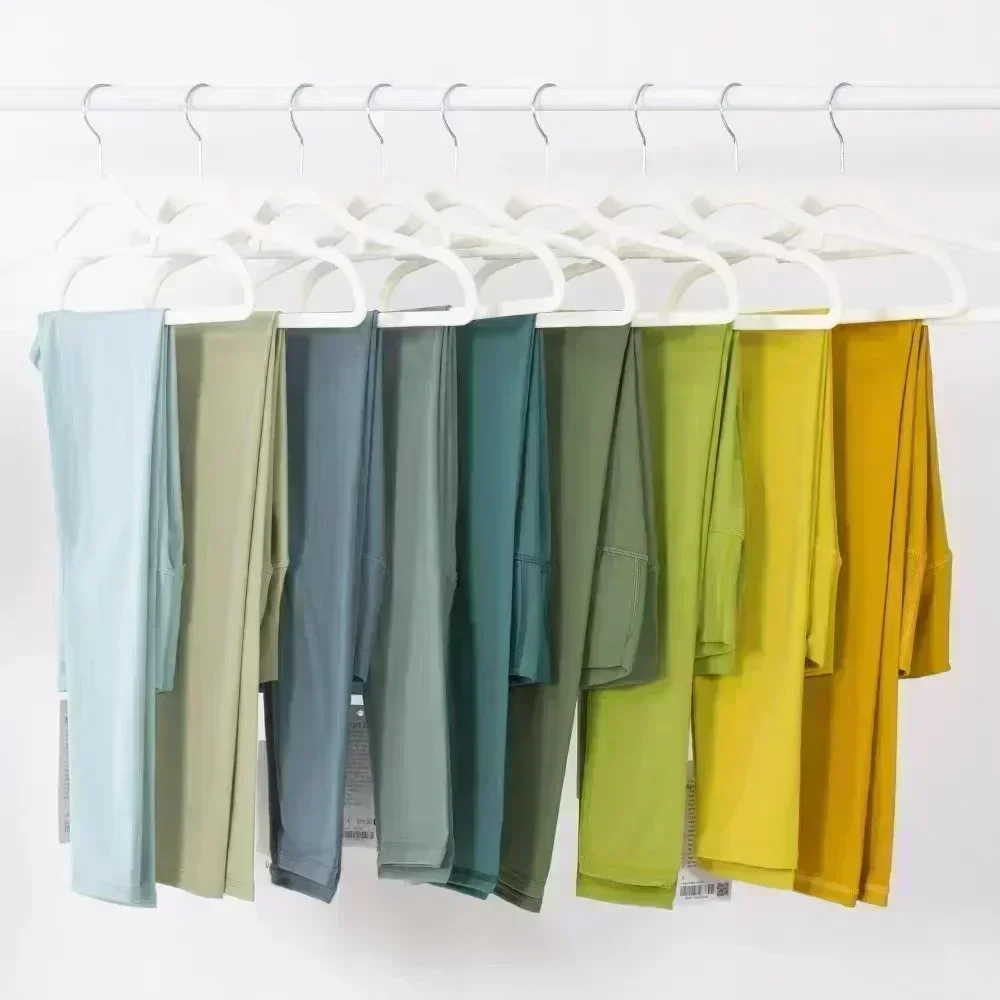 Лимонные женские спортивные штаны для йоги с высокой талией для фитнеса, эластичные брюки с контролем живота, устойчивые к приседаниям, спортивные штаны, бесшовные леггинсы для спортзала