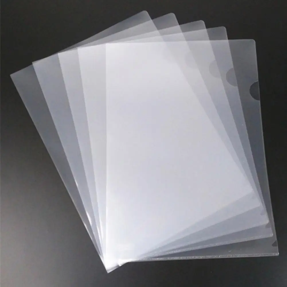 Transparent Plastic Folder Transparent A4 File Folder Set for Office School Supplies 30 Pcs L-type Document for Efficient