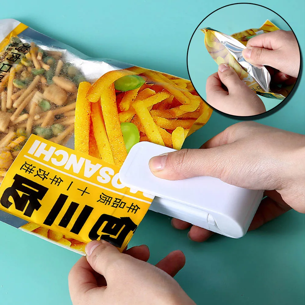 Thermal Plastic Food Bag Closure Portable Sealer Packing Kitchen Accessories Mini Heat Bag Sealing Machine Package Sealer Bags