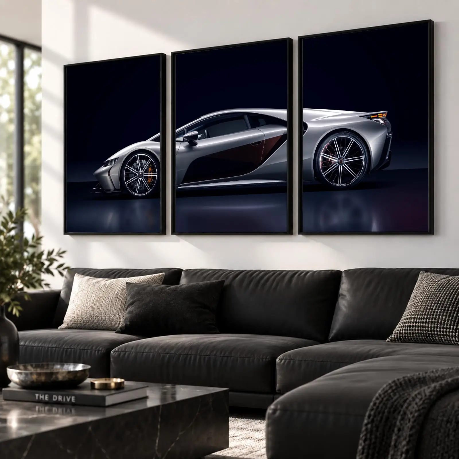3pc GB110 Hypercar Painting Calligraphy Canvas Poster Set Wall Art Prints for Bedroom Living Room Home Decor Gift