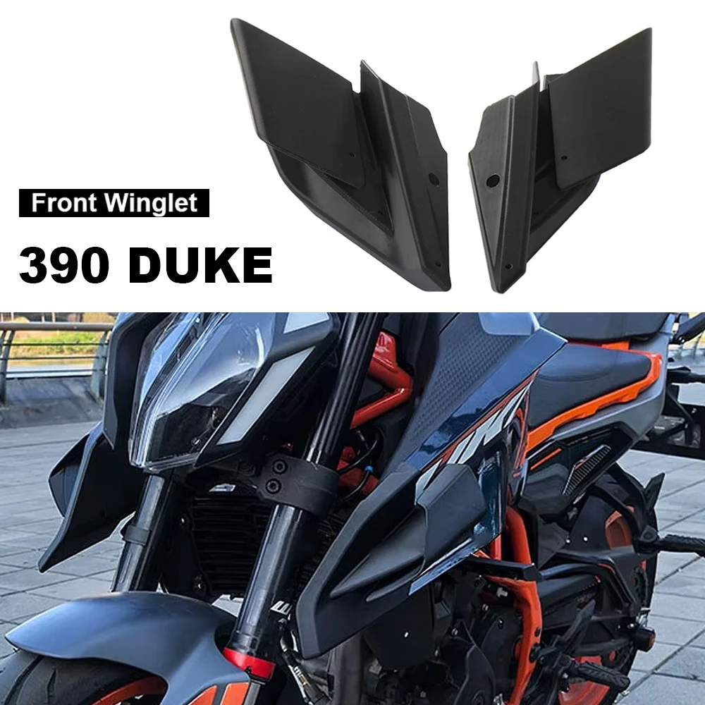 Motorcycle Side Downforce Naked Spoilers Fixed Winglet Fairing Wings Deflectors For 390 Duke 390Duke 390 DUKE 2024