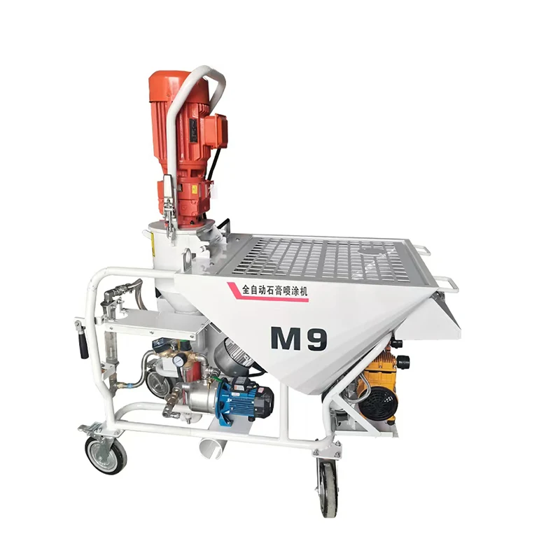 Stable Performance Automatic Mortar Plastering Machine with Adjustable Flow Nozzle for Various Water Soluble Material Customized