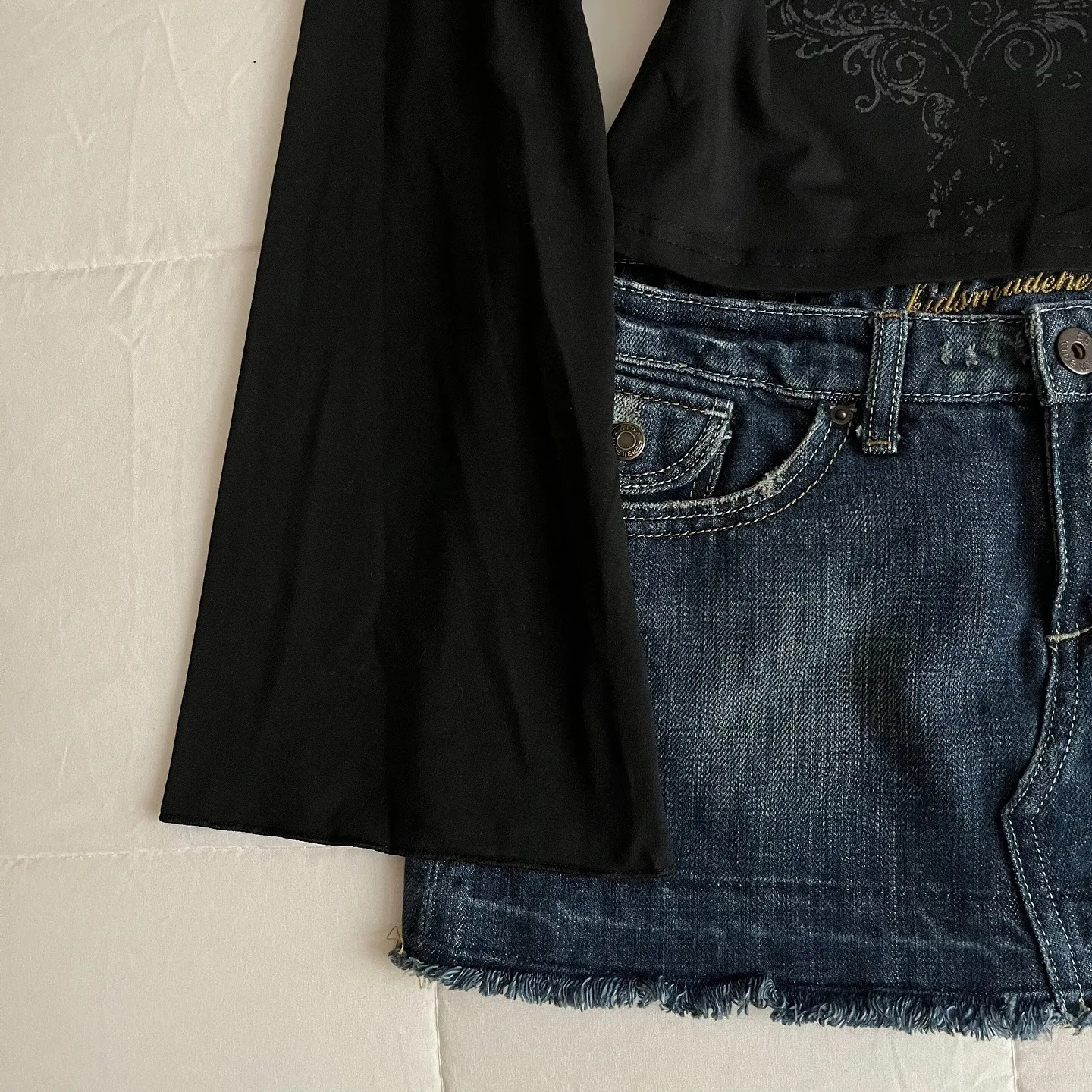 الأمريكية الرجعية لطيف Harajuku ايمو الحلو والتوابل سليم صالح المرأة الأبيض تي شيرت غير رسمي القوطية الشارع بأكمام طويلة فتاة ايمو