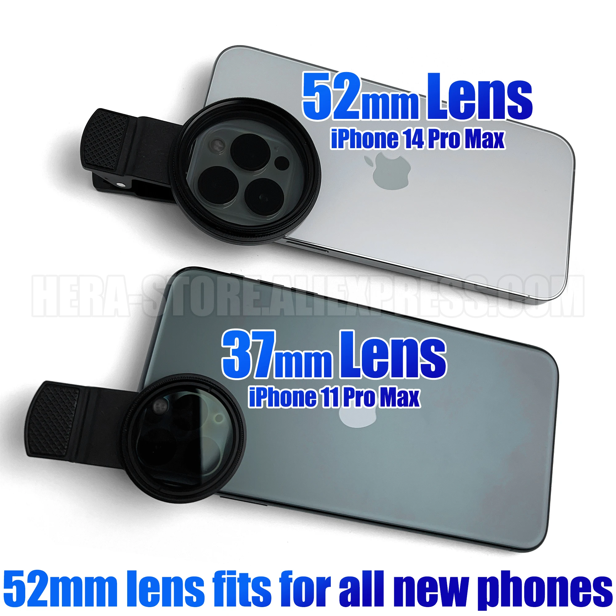 52MM Circular Universal Portable Polarizer Camera Lens CPL No Reflections Filter Professional for iPhone Mobile Phone Smartphone