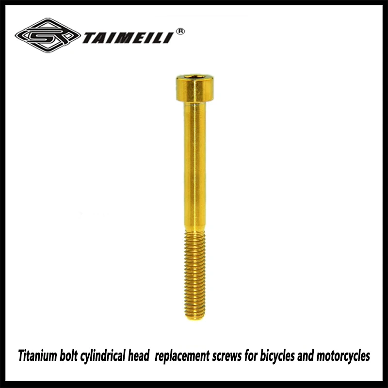 Titanium bolt cylindrical head M6*12/15/25/30/35/40/50/55/60/65/70mm replacement screws for bicycles and motorcycles
