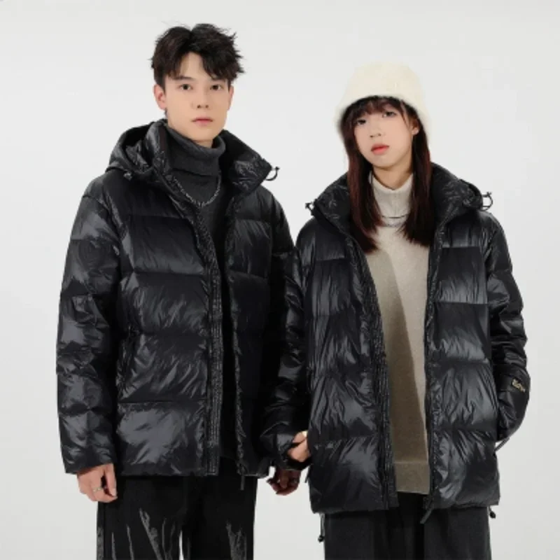 

Winter Parka Mens Luxury Fashion Solid Hooded Outwear Coats New Section Casual Thicken Cotton Parkas Windproof Warm Jackets