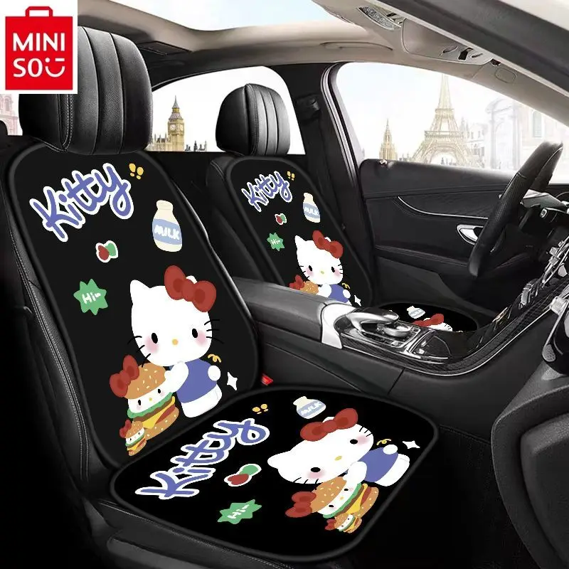 

MINISO 2025 New High Quality Four Seasons General Motors Seat Cover Interior Decoration Cartoon Hello Kitty Car Decoration