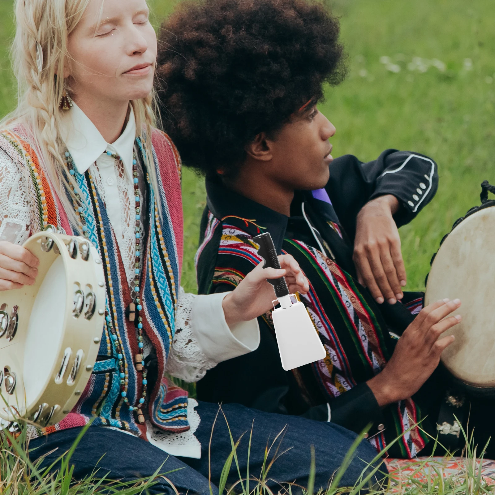 Campana pequeña H Bell Metal ABS Mini juguete de percusión ruidosos niños enseñanza de ritmo al aire libre instrumento Musical mazos ruidosos