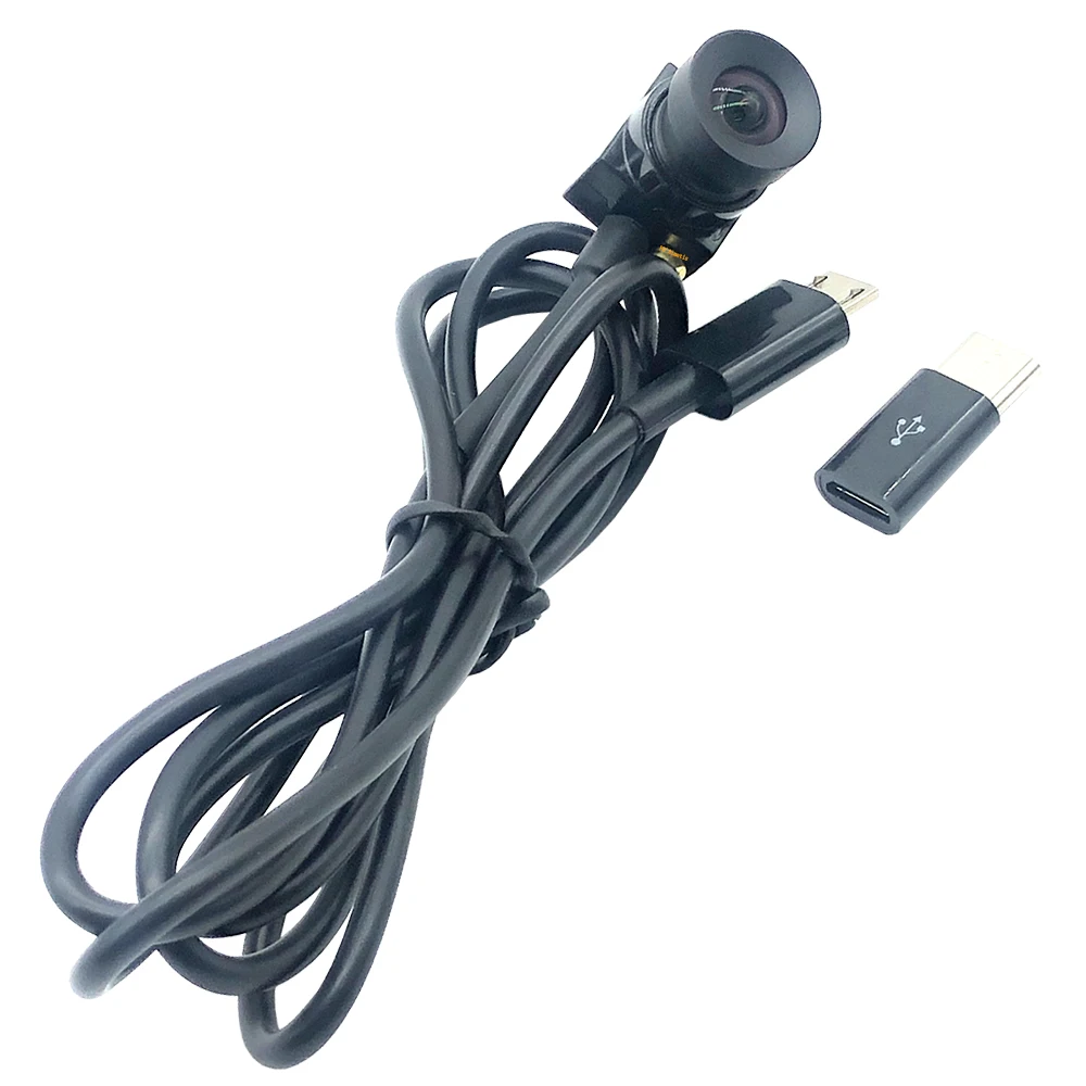 2 MP 95 °   Zero Distortion Webcam 30FPS USB-Kameramodul 1080P Mini CCTV Android Typ-C-Schnittstellenmikrofon