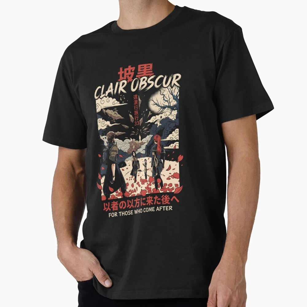 Clair Obscur Expedition 33 Crimson Petal Urban Edge Gift t shirt for Gamer Short Sleeve Graphic Clothes All size tops S-6XL