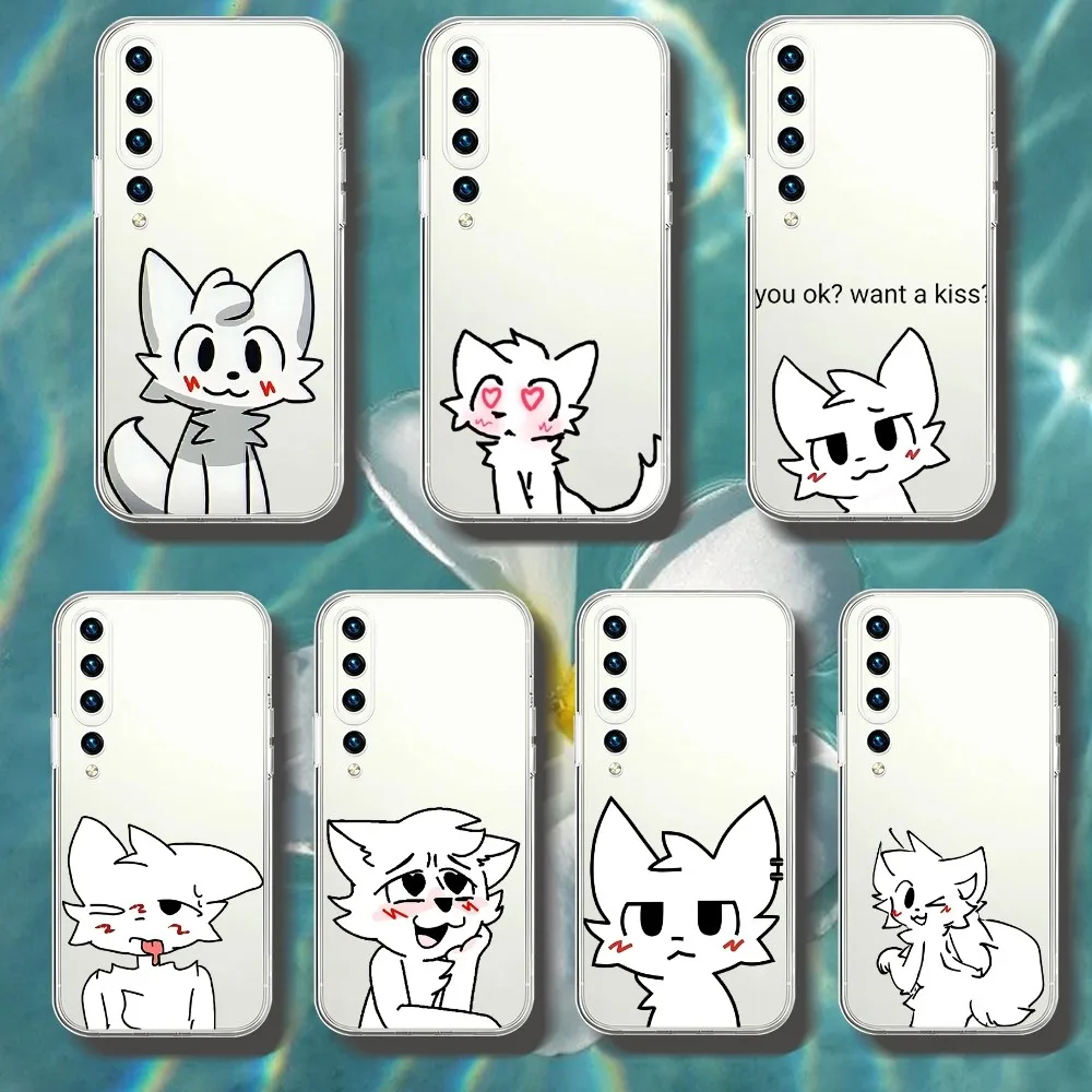 

Cute Boykisser Cat Fanart Phone Case For Xiaomi 11 Redmi Note 11 5G 8T 9A 9 10T Note8Pro Note9 12SUltra Transparent Case