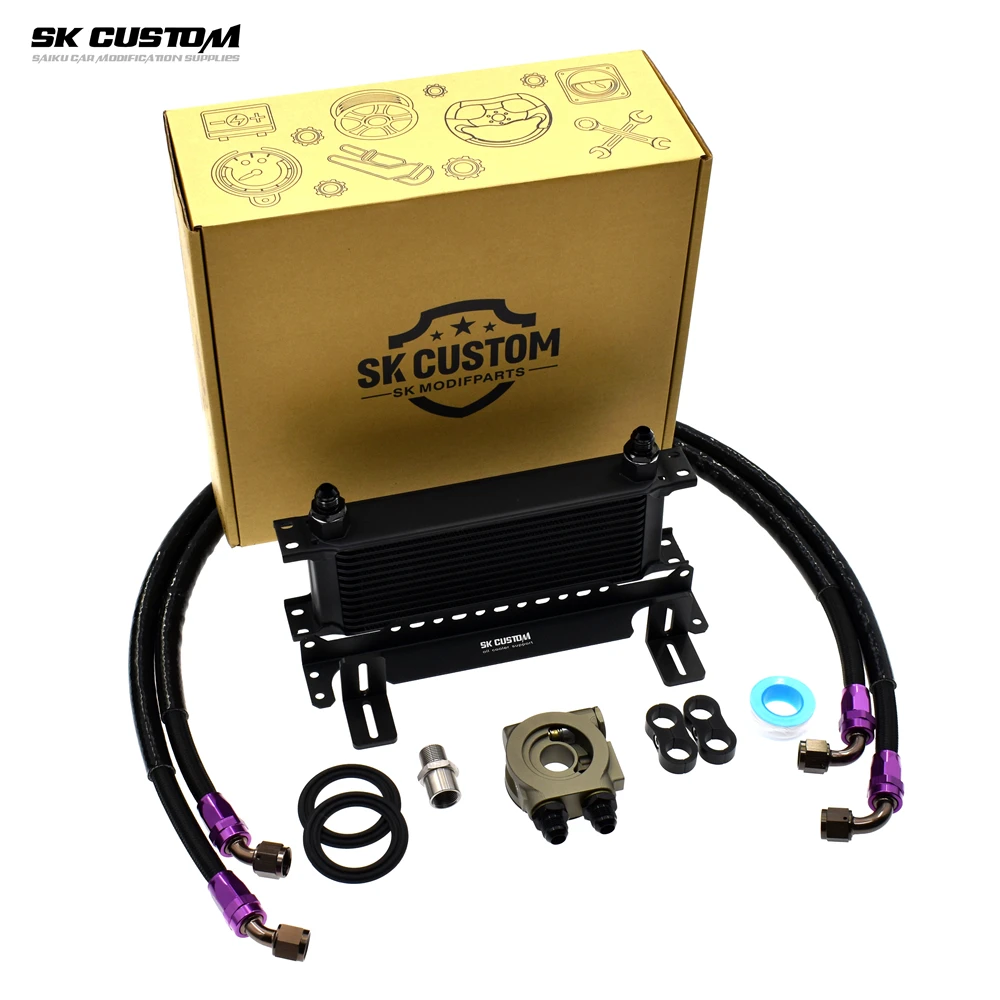 SK CUSTOM For Infiniti QX50 EX25 Q70 G25 M25 Q50 Q60 QX70 VQ25 Engine Radiator Thermostat Auto Parts Modification Oil Cooler Kit