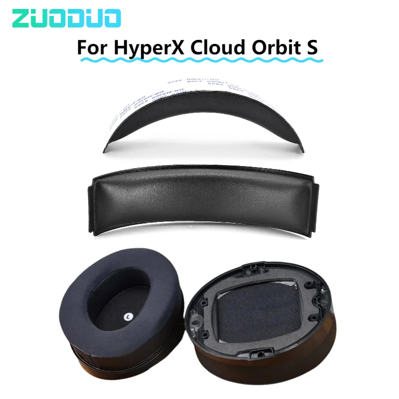 

Ear Pads Headphone for HyperX Cloud Orbit S Headphone Cushion Cover, Replacement Head Band, Earmuff Repair