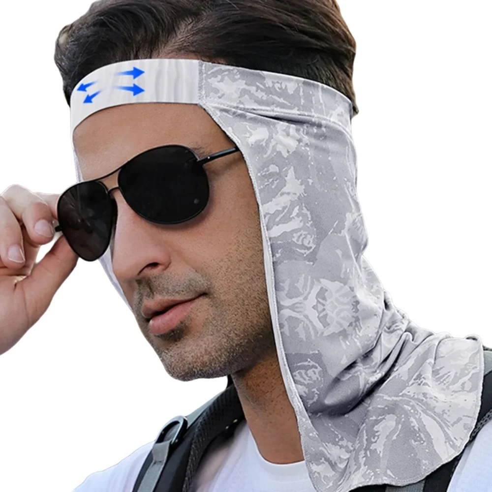 AliExpress Summer Sun Protection Hat for Outdoor Fishing Cycling Breathable UV Sun Protection High Elastic Neck Protection Men's Headscraf