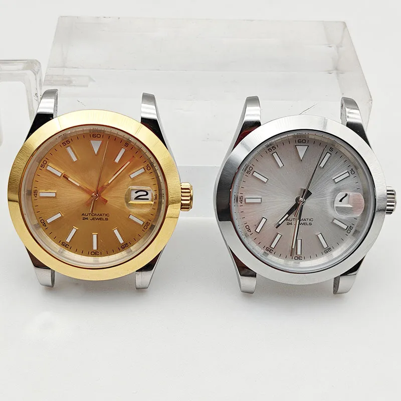 40MMMęski biznesowy zegarek wysokiej klasy 316L Obudowa zegarka ze stali nierdzewnej Kalendarz Okno DialNH35Zegarek z mechanizmem