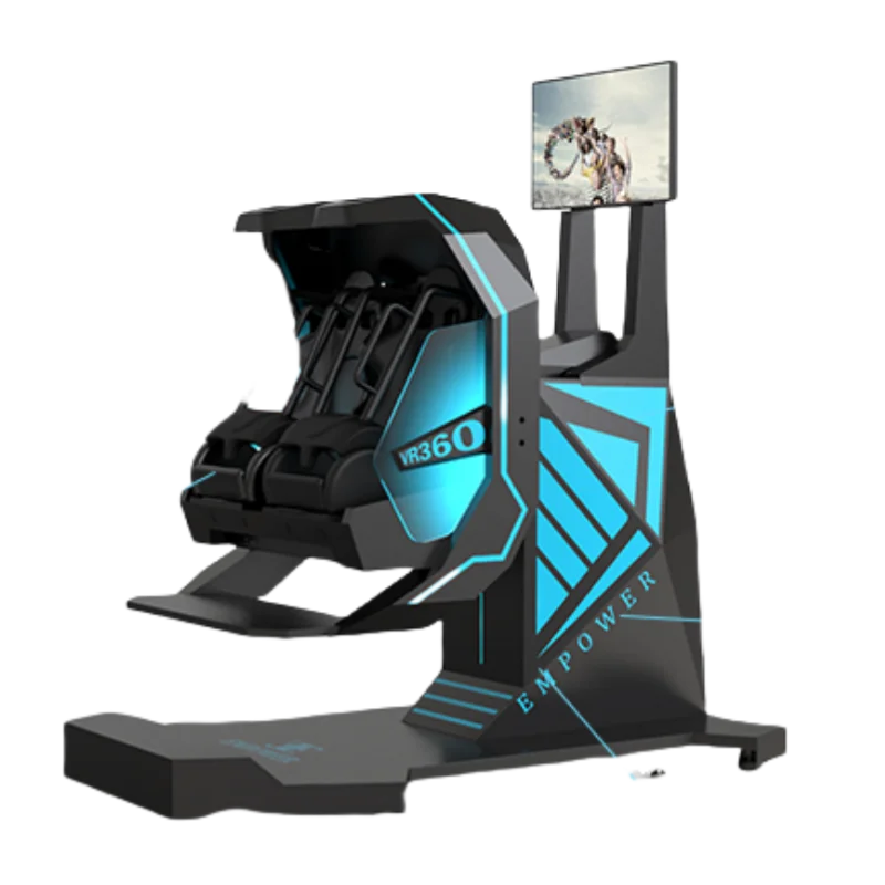 9D-VR-Spiel, 360-Grad-Rotationswalze, virtuelle Realität, 360 Grad drehbar, 1 Sitz, VR-Kinosimulator
