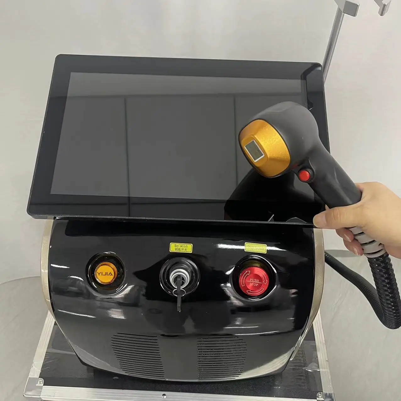 Depilador a laser de diodo 808, alta potência, 3500w, sistema de resfriamento de platina e gelo, depilação indolor, 3 comprimentos de onda