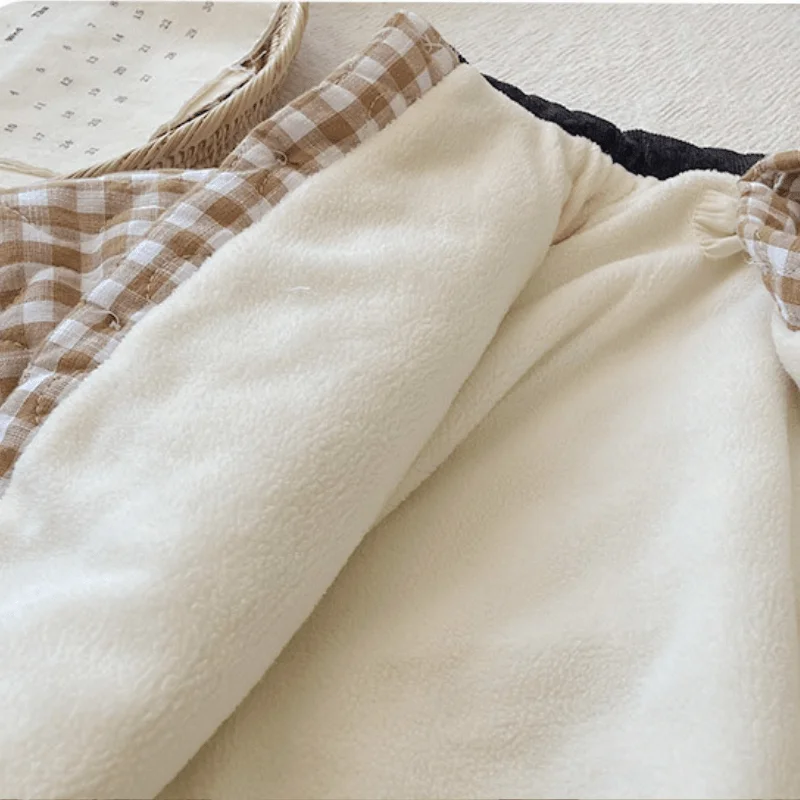 Fashion Baby Boy Girls Cotton Padded Jacket Infant Toddler Child Thick Plaid Coat Spring Autumn Winter Outwear Baby Clothes 1-5Y